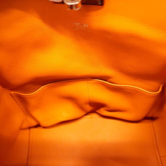 Hermes Handbag Tool Box 20 □N Engraved Swift Orange Ladies - Picture 12 of 13